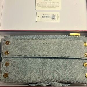 Hammitt Ryan-Bay Blue Nubuck handbag wallet